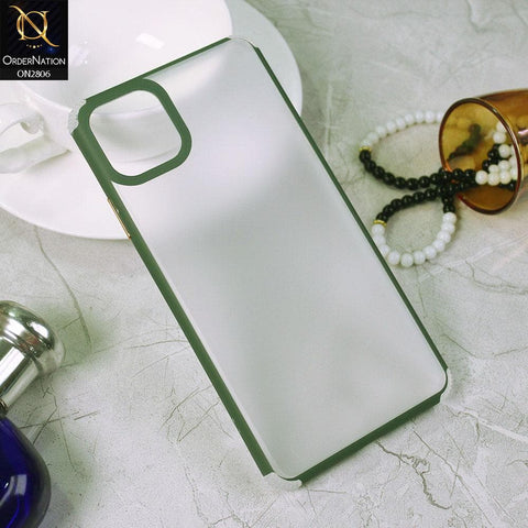 iPhone 12 Cover - Green - Soft Borders Matte Hard Protective Case