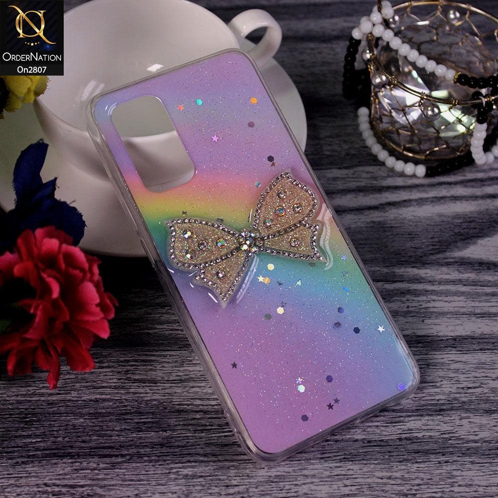 Oppo A92 - Multi - New Trendy Rhinestone Butterfly Brouge Soft Case