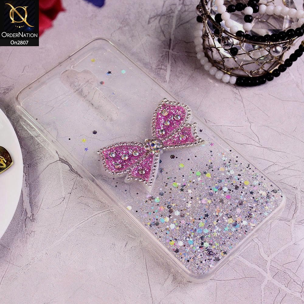 Oppo A5 2020 - Silver - New Trendy Rhinestone Butterfly Brouge Soft Case