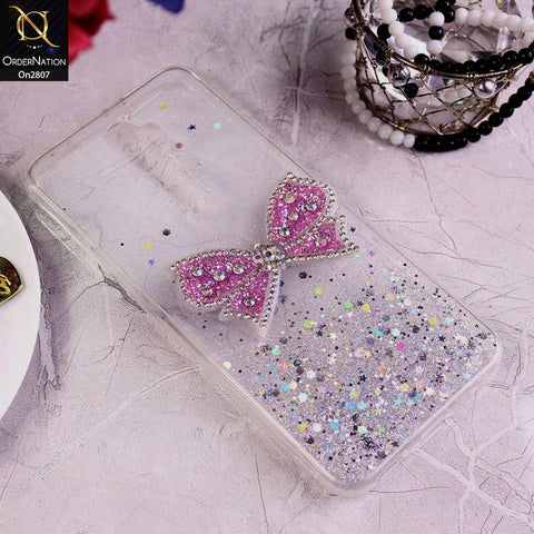 Oppo A5 2020 - Silver - New Trendy Rhinestone Butterfly Brouge Soft Case