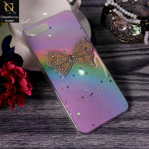 iPhone 8 Plus / 7 Plus - Multi - New Trendy Rhinestone Butterfly Brouge Soft Case