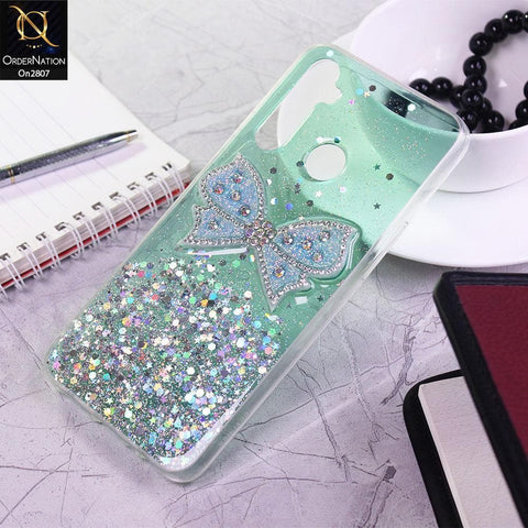 Realme 5s - Green - New Trendy Rhinestone Butterfly Brouge Soft Case