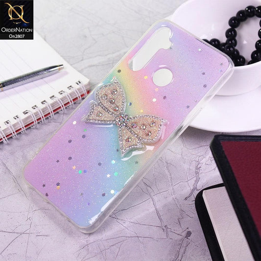Realme C3 - Multi - New Trendy Rhinestone Butterfly Brouge Soft Case