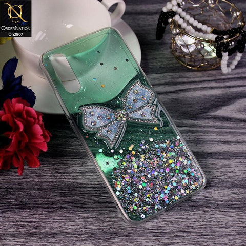 Vivo S1 - Green - New Trendy Rhinestone Butterfly Brouge Soft Case
