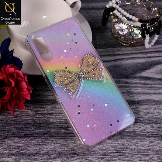 Vivo S1 - Multi - New Trendy Rhinestone Butterfly Brouge Soft Case