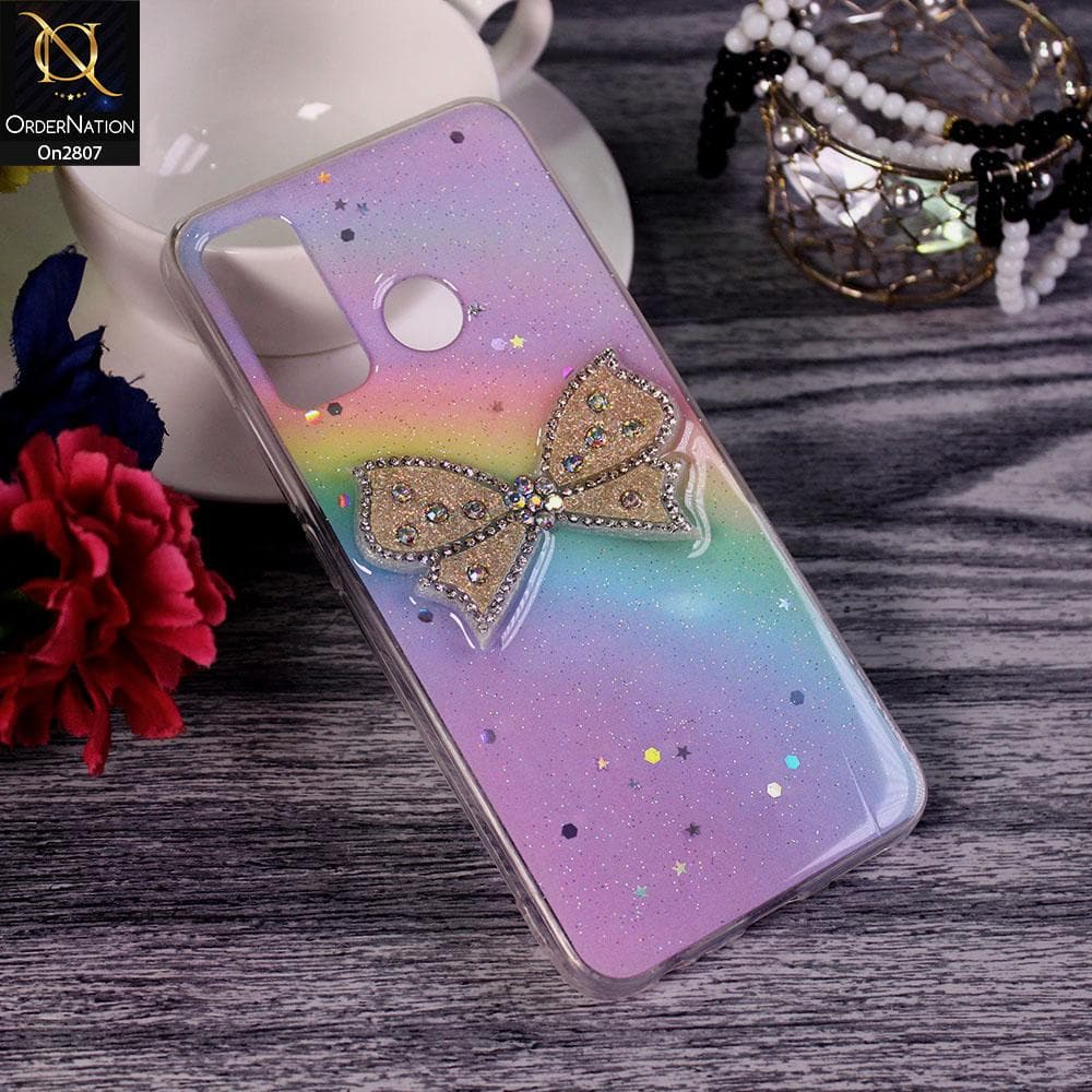 Vivo Y30 - Multi - New Trendy Rhinestone Butterfly Brouge Soft Case