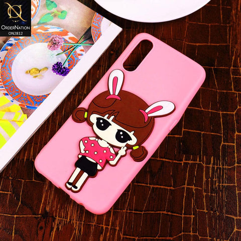 Vivo S1 Cover - Pink - Cartoon Character Series Soft Cases