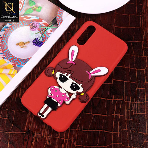 Vivo S1 Cover - Red - Cartoon Character Series Soft Cases
