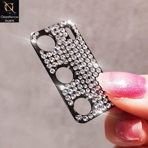 Samsung Galaxy Note 20 Protector - Black - New Diamond Rhinestones Inlaid Camera Lens Protective Film