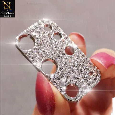 Samsung Galaxy Note 20 Protector - Silver - New Diamond Rhinestones Inlaid Camera Lens Protective Film