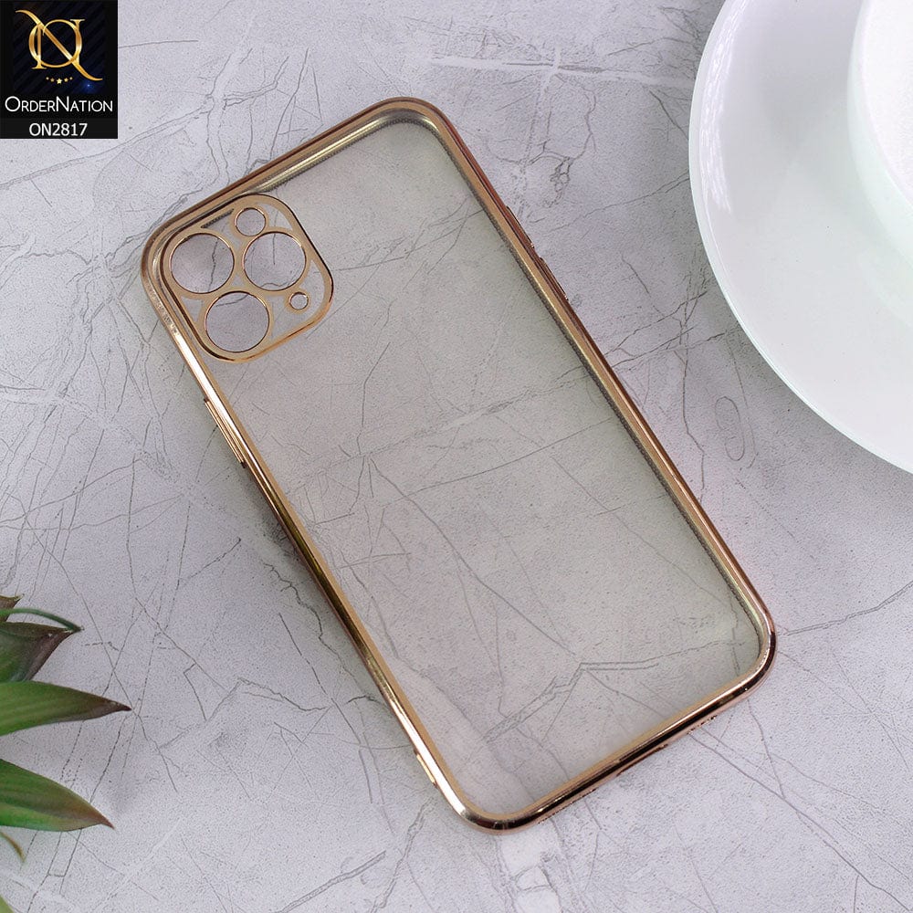iPhone 11 Pro Cover - Golden - Matte Colors Look Semi Transparent Soft Case