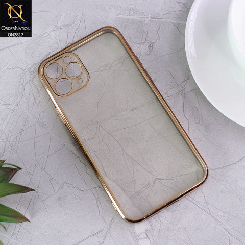 iPhone 11 Pro Cover - Golden - Matte Colors Look Semi Transparent Soft Case
