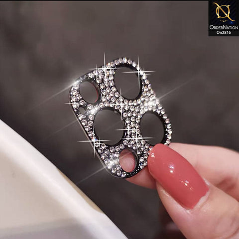 iPhone 12 Pro Max Protector - New Diamond Rhinestones Inlaid Camera Lens Protective Film