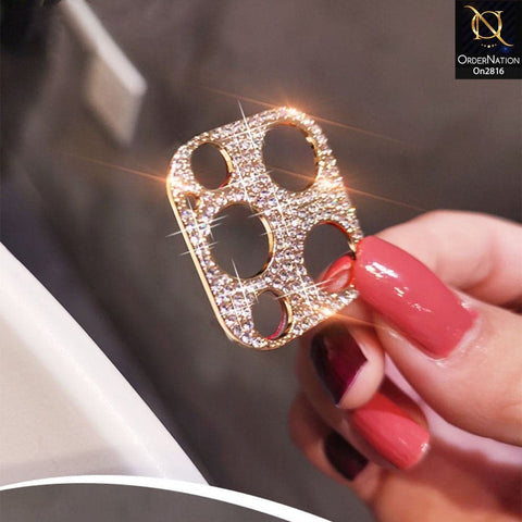 iPhone 12 Pro Max Protector - New Diamond Rhinestones Inlaid Camera Lens Protective Film