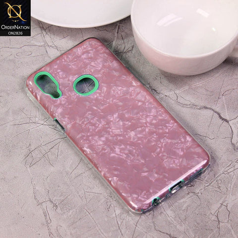 Samsung Galaxy A10s Cover - Green - New Marble Series 2 in 1 Hybrid Case