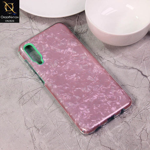Samsung Galaxy A30s Cover - Green - New Marble Series 2 in 1 Hybrid Case