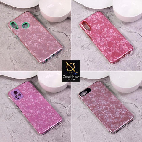 Oppo A73 Cover - Red - New Marble Series 2 in 1 Hybrid Case