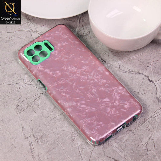 Oppo Reno 4 Lite Cover - Green - New Marble Series 2 in 1 Hybrid Case