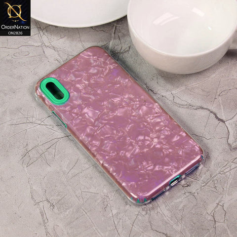 iPhone XS / X Cover - Green - New Marble Series 2 in 1 Hybrid Case