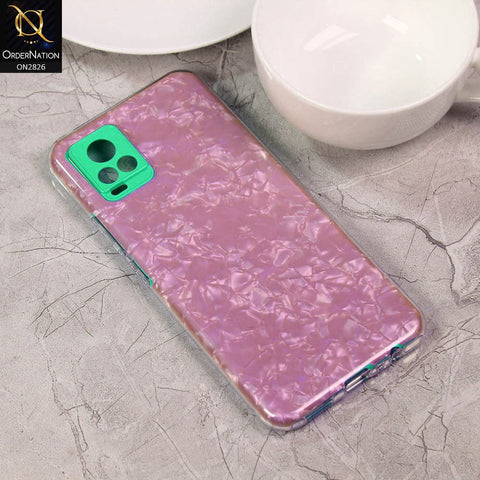 Vivo V20 Cover - Green - New Marble Series 2 in 1 Hybrid Case