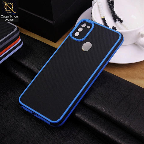 Samsung Galaxy M11 Cover - Blue - 3D Soft Linning Camera Protection Case