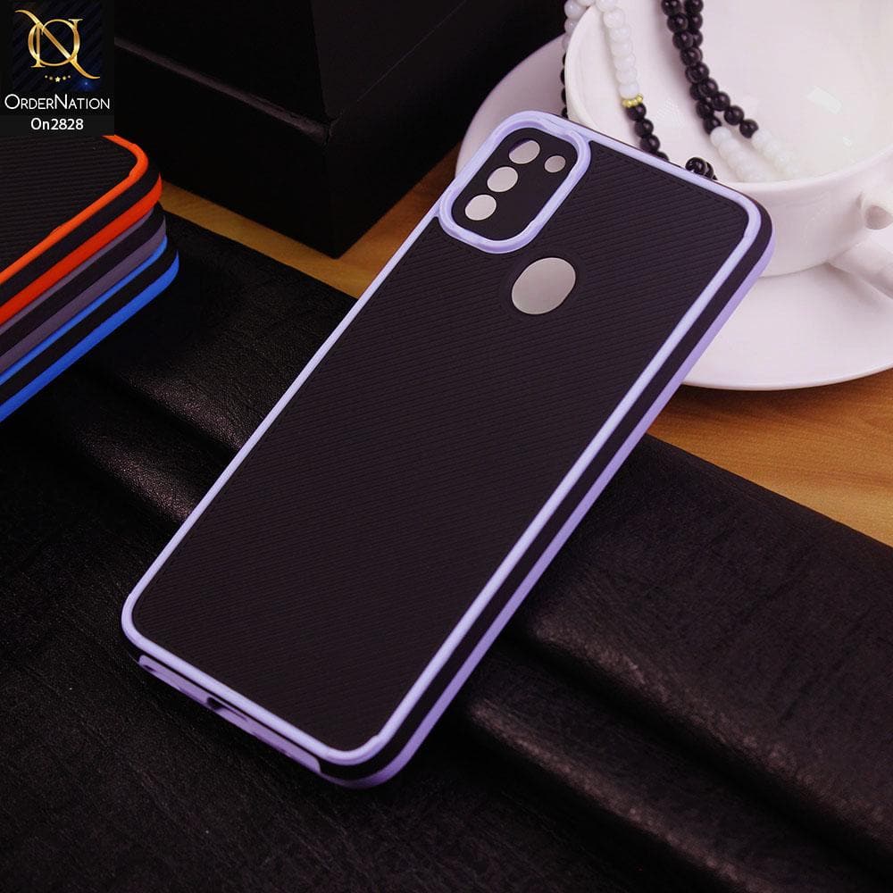 Samsung Galaxy A11 Cover - Purple - 3D Soft Linning Camera Protection Case
