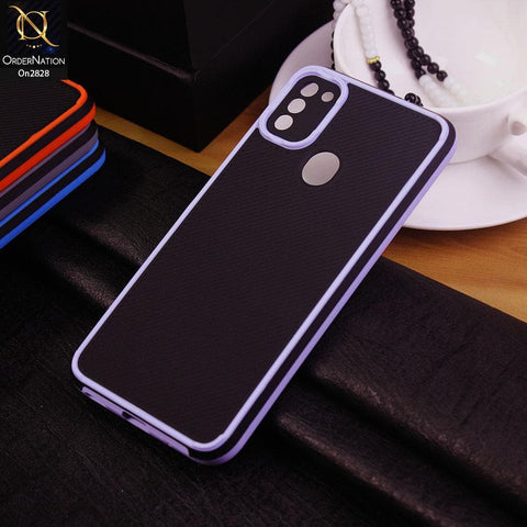 Samsung Galaxy A11 Cover - Purple - 3D Soft Linning Camera Protection Case