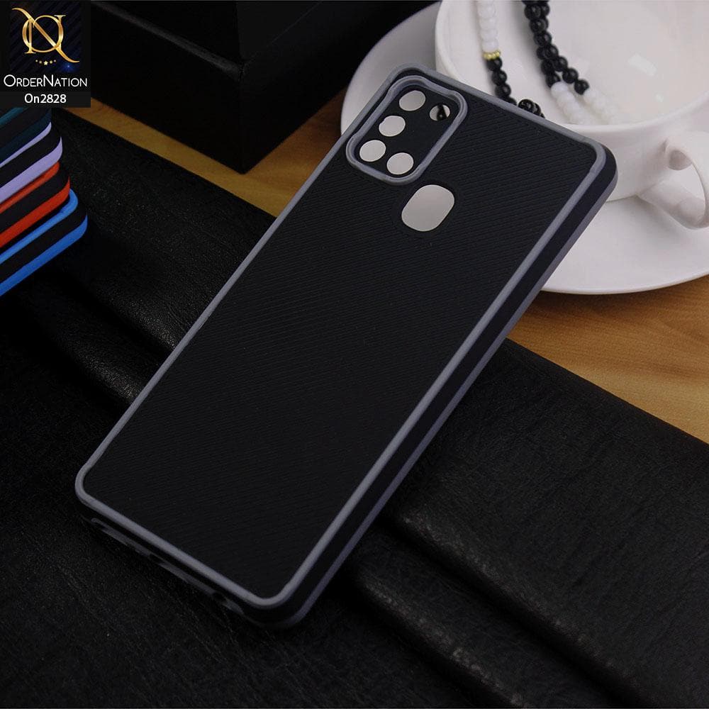 Samsung Galaxy A21s Cover - Gray - 3D Soft Linning Camera Protection Case