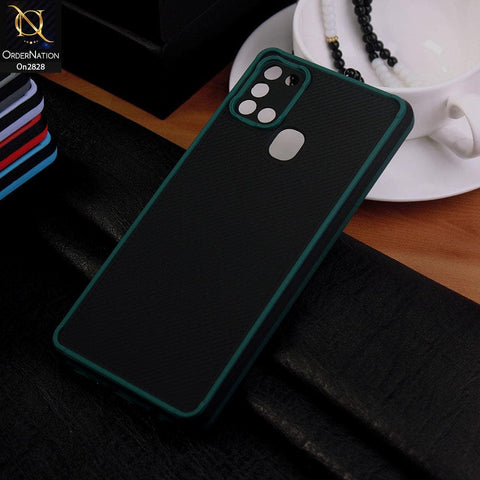 Samsung Galaxy A21s Cover - Green - 3D Soft Linning Camera Protection Case