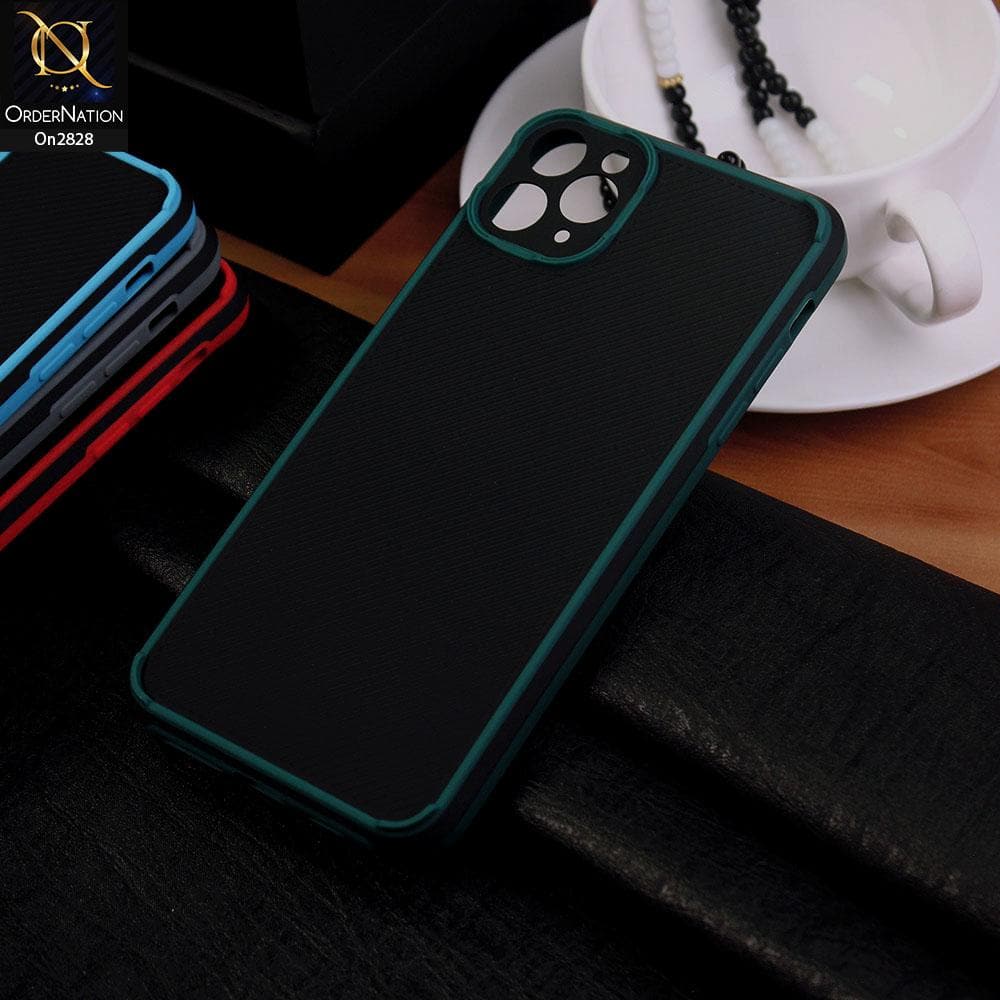 iPhone 11 Pro Cover - Green - 3D Soft Linning Camera Protection Case