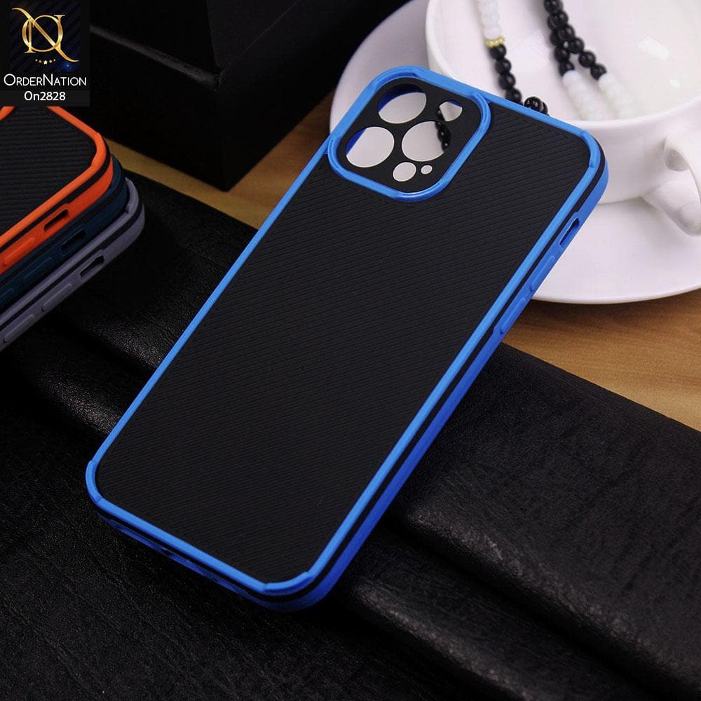 iPhone 12 Pro Cover - Blue - 3D Soft Linning Camera Protection Case