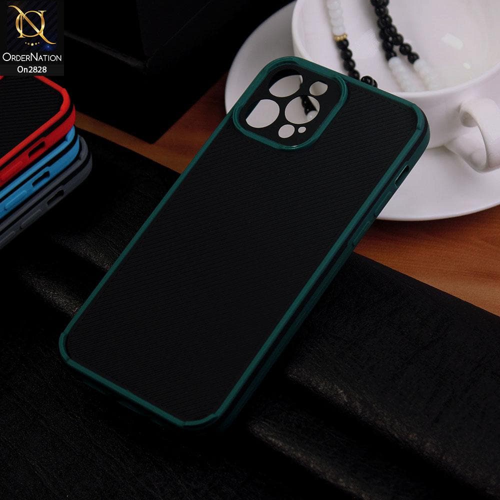 iPhone 12 Pro Cover - Green - 3D Soft Linning Camera Protection Case