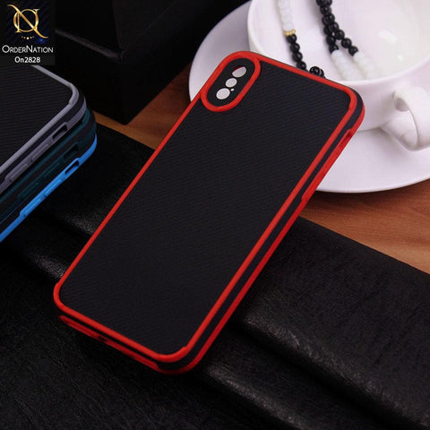 iPhone XS Max Cover - Red - 3D Soft Linning Camera Protection Case