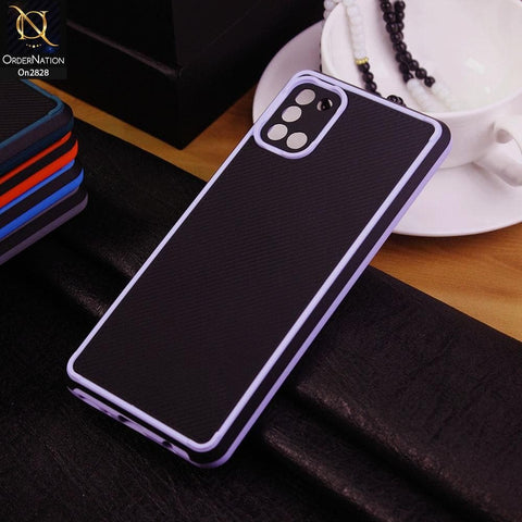 Samsung Galaxy A31 Cover - Purple - 3D Soft Linning Camera Protection Case