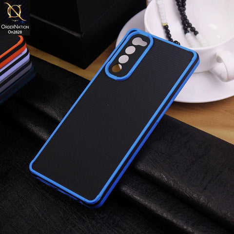 Oppo Reno 4 Pro Cover - Blue - 3D Soft Linning Camera Protection Case