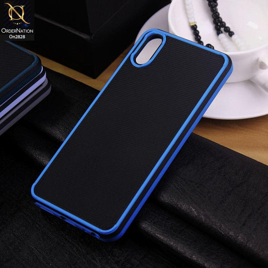 Vivo Y91C Cover - Blue - 3D Soft Linning Camera Protection Case