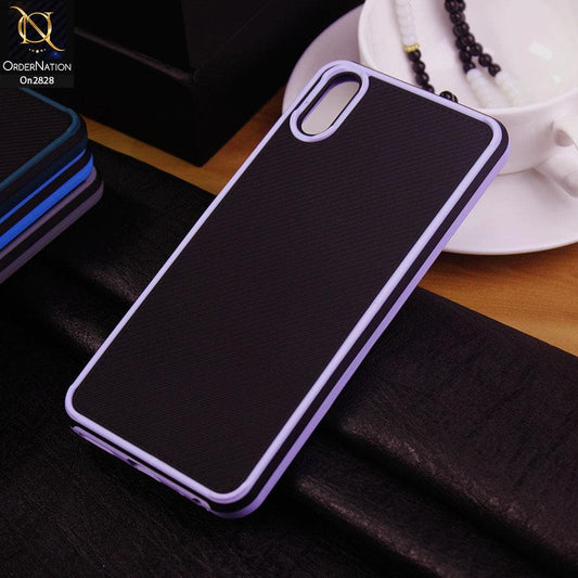 Vivo Y91C Cover - Purple - 3D Soft Linning Camera Protection Case