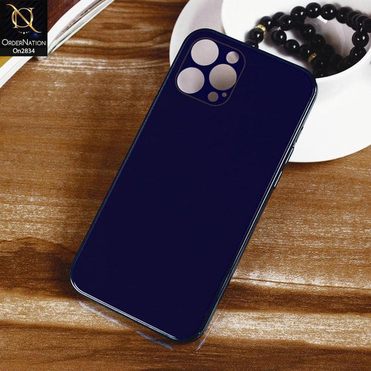 iPhone 12 Pro Cover - Blue - New Glossy Shine Soft Borders Back Case