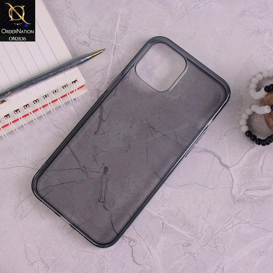 iPhone 12 Mini Cover - Black - Candy Color Transparent Soft Case
