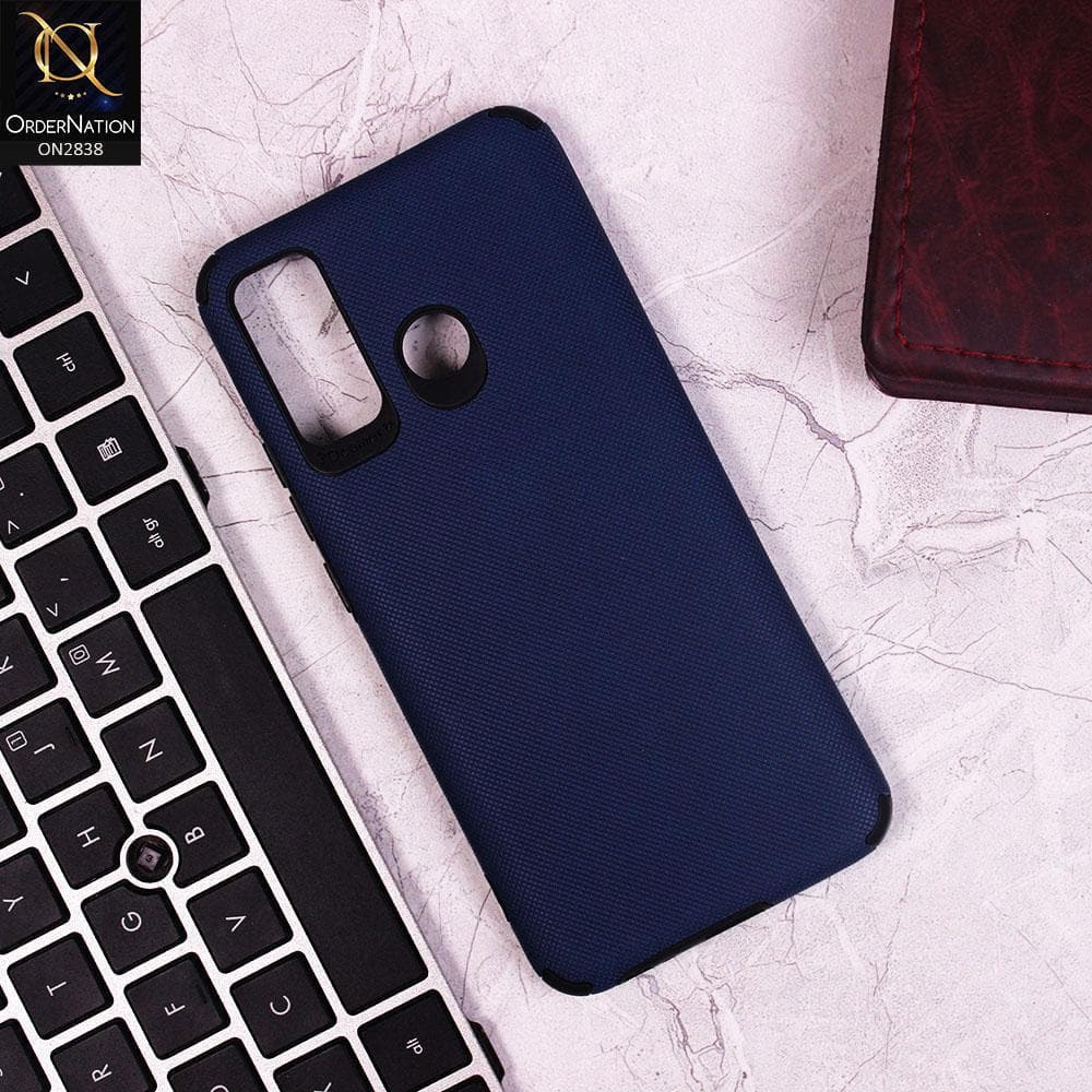 Tecno Spark 5 Cover - Blue - TPU Doted Texture Soft Case