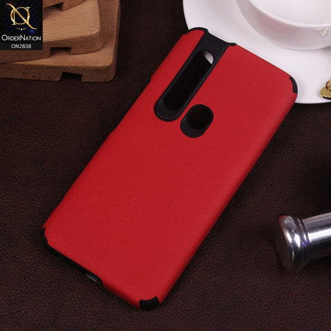 Tecno Camon 15 Pro Cover - Red - TPU Doted Texture Soft Case