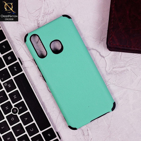 Vivo Y19 Cover - Aqua - TPU Doted Texture Soft Case