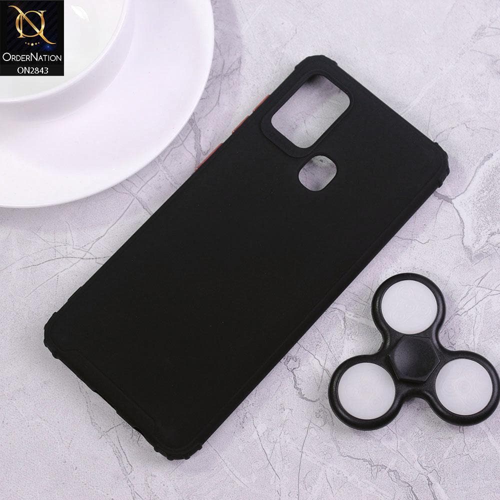 Samsung Galaxy A21s Cover - Black - 3D Camera Soft Silicon Protective Case