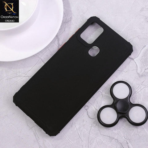 Samsung Galaxy A21s Cover - Black - 3D Camera Soft Silicon Protective Case