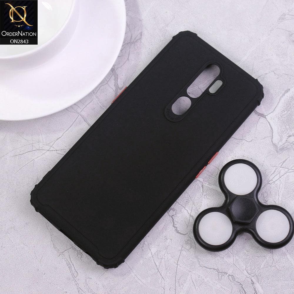 Oppo A5 2020 Cover - Black - 3D Camera Soft Silicon Protective Case