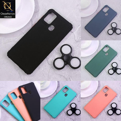 Samsung Galaxy A71 Cover - Sea Green - 3D Camera Soft Silicon Protective Case