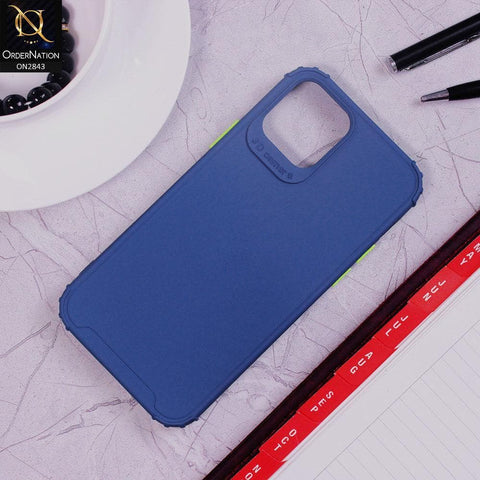 iPhone 12 Pro Cover - Blue - 3D Camera Soft Silicon Protective Case