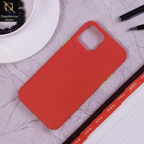 iPhone 12 Mini Cover - Red - 3D Camera Soft Silicon Protective Case