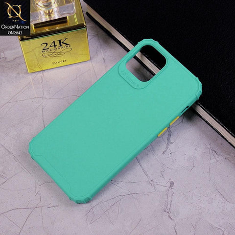 iPhone 12 Mini Cover - Sea Green - 3D Camera Soft Silicon Protective Case