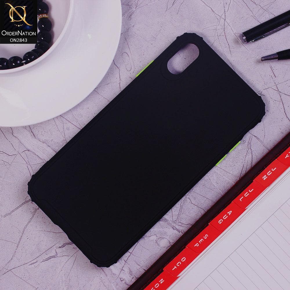 iPhone XS Max Cover - Black - V2 - 3D Camera Soft Silicon Protective Case